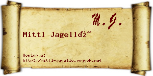Mittl Jagelló névjegykártya